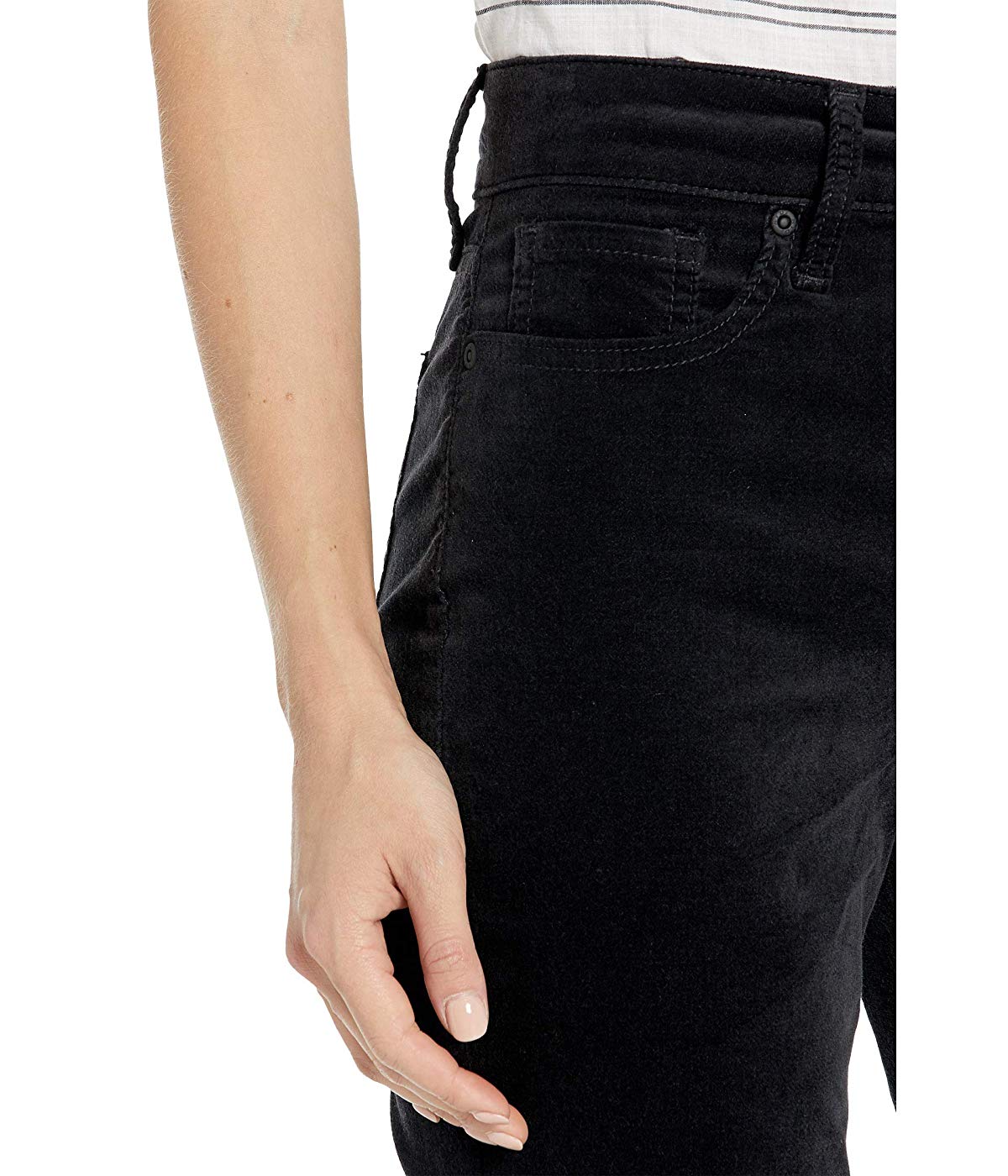 NYDJ Women's Marilyn Straight Pants Black Size 4