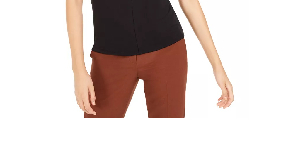 Bar III Women's Mockneck Top Black Size Medium
