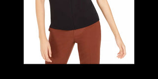 Bar III Women's Mockneck Top Black Size Medium