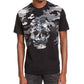 INC International Concepts Men's Camo Sequin Skull T-Shirt Black Size Large