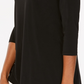 JM Collection Women's Embellished Cold Shoulder Top Black Size PS