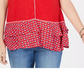 Style & Co Women's Ruffled-Hem Sleeveless Top Red Size Small