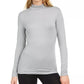 32 Degrees Women's Heat Cozy Warm Turtleneck Top Grey Size X-Small