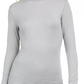 32 Degrees Women's Heat Cozy Warm Turtleneck Top Grey Size X-Small