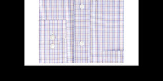 Eagle Men's Cotton Plaid Button-Down Shirt Violet twist Size 15X32-33