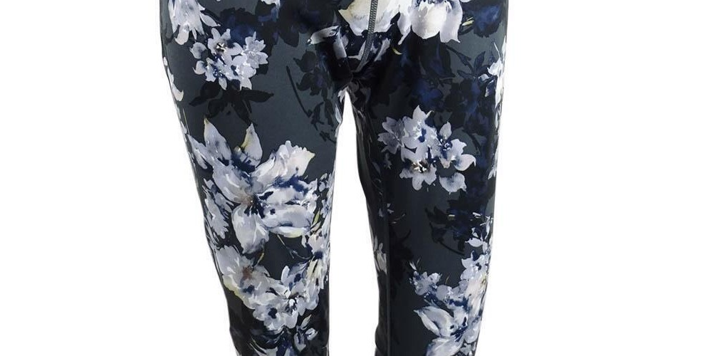 Ideology Women's Yoga Athletic Leggings Blue Size Medium