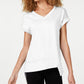 Calvin Klein Women's Performance Asymmetrical T-Shirt White Size Large