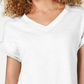Calvin Klein Women's Performance Asymmetrical T-Shirt White Size Large
