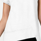 Calvin Klein Women's Performance Asymmetrical T-Shirt White Size Large