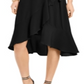 Thalia Sodi Women's Ruffled Wrap Dress Black Size Large