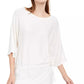 Alfani Women's Tie Waist 3/4 Sleeve Pullover Sweater Beige Size Large
