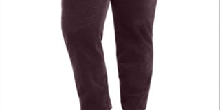 Charter Club Women's Plus Tummy Control Super Strech Straight Leg Pants Red Size 14W