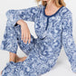 Charter Club Super Soft Textured Fleece Pajamas Blue Size XS