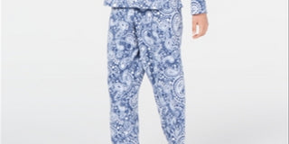 Charter Club Super Soft Textured Fleece Pajamas Blue Size XS