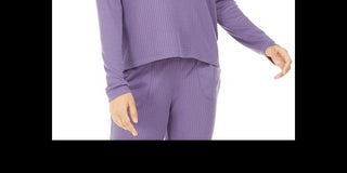 Alfani Women's Thermal Pajama Top Purple Size XL