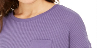 Alfani Women's Thermal Pajama Top Purple Size XL