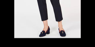 Charter Club Women's Plaid Ankle Length Pants Blue Size 14 Petite