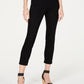 INC International Concepts Women's Curvy Fit Cropped Straight Leg Jeans Black Size 18