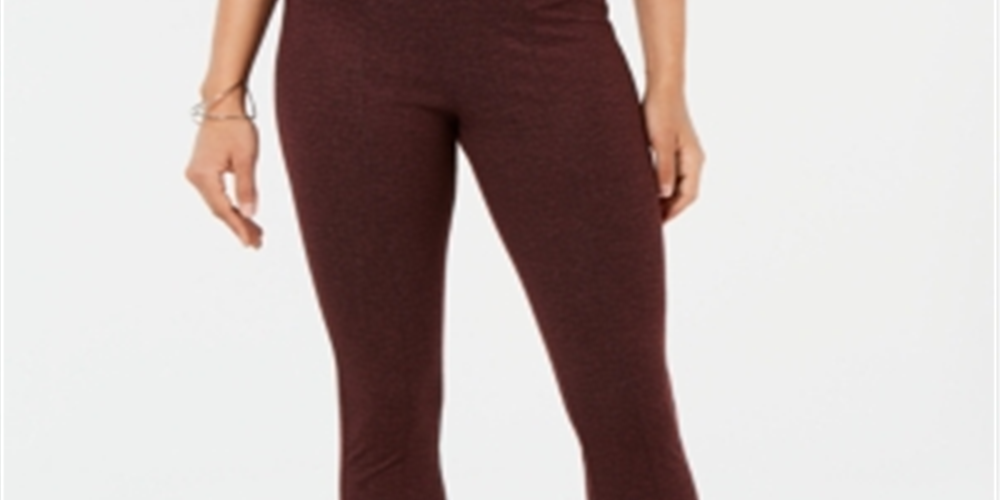 Hue Women's Tweed High Waist Knit Leggings Red Size Large