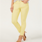 Style & Co Women's Curvy Fit Skinny Fashion Jeans Yellow Size 6