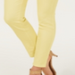 Style & Co Women's Curvy Fit Skinny Fashion Jeans Yellow Size 6