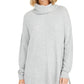 Style & Co Women's Ribbed Turtleneck Sweater Gray Size PP