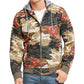 American Rag Men's Juxtaposed Camo Bomber Hoodie Beige Size X-Large