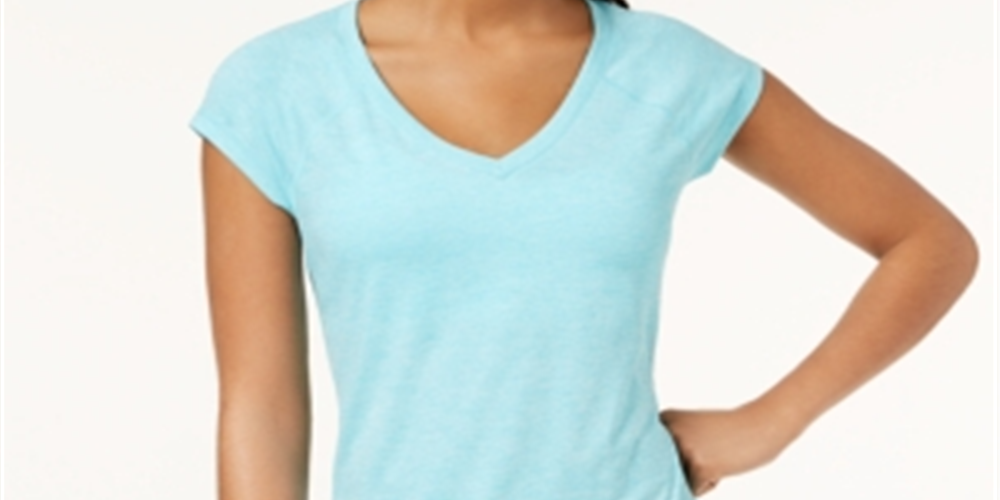 ID Ideology Women's Essentials Rapidry Heathered Performance T-Shirt Green Size Large