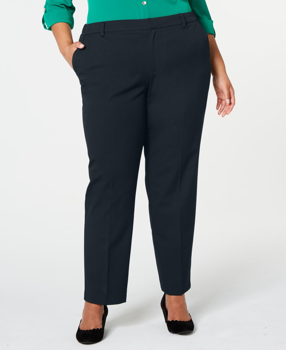 Charter Club Women's Slim Leg Ankle Pants Blue  Size Petite Small