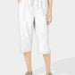 Karen Scott Women's Tie Pocketed Pants White Size PS/M