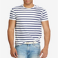 Ralph Lauren Men's Classic Striped Basic T-Shirt White navy Size 2XL