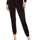 Alfani Women's Velvet Sleep Jogger Pants Black Size XXL
