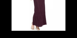 Adrianna Papell Women's One Shoulder Lace Gown Pink Size 4