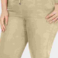 Tommy Hilfiger Women's Plus Linen Slim Leg Pants Brown Size 18W