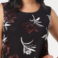 Alfani Women's Sleeveless Embroidered Pointed Hem Top -Black Size X-Small