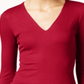 INC International Concepts Women's Ribbed Top -Red Size M