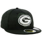 New Era Men's Bay Packers State Flag Reflective 59FIFTY Fitted Cap Green Size 6-7/8