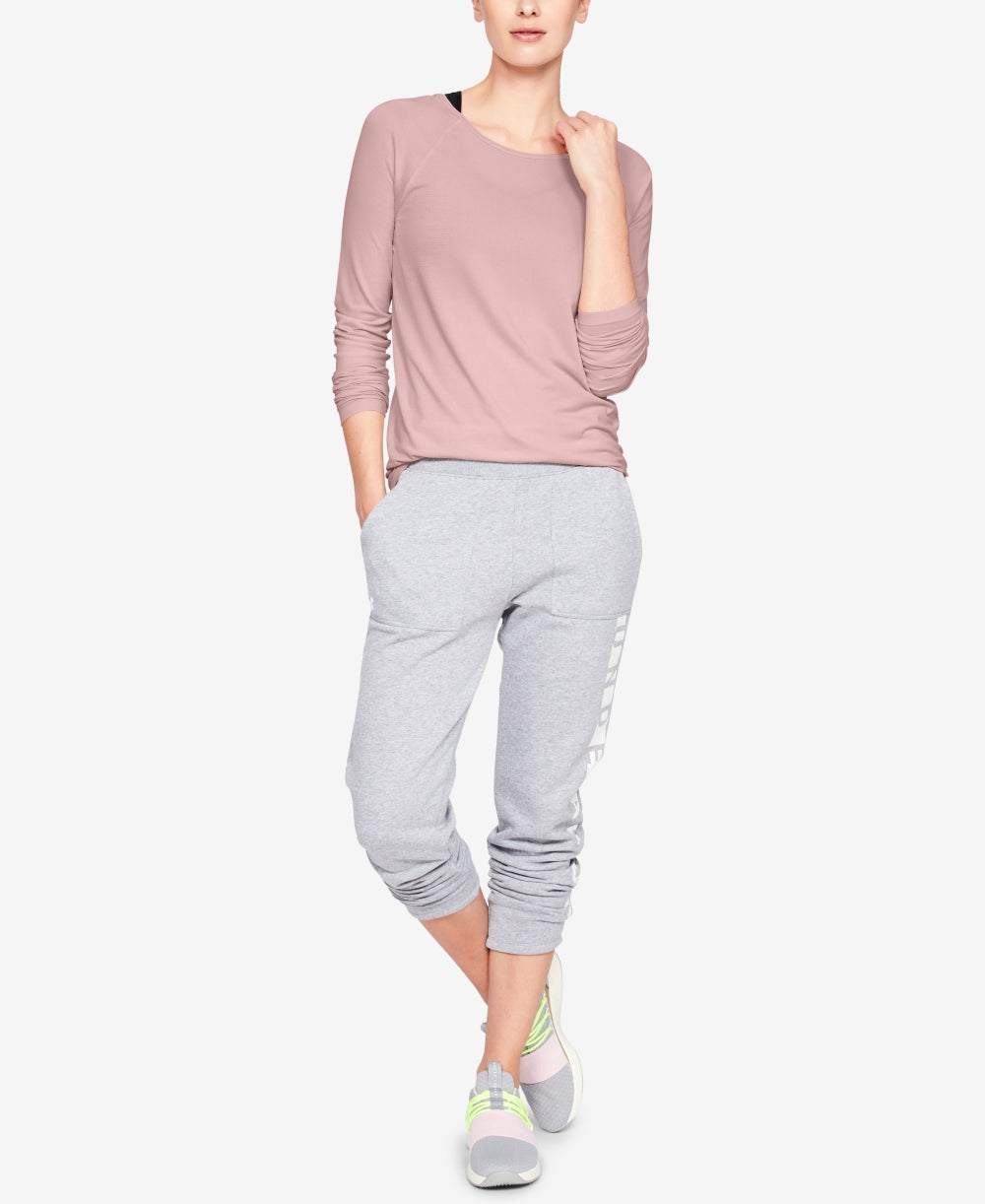 Under Armour Women's Seamless Long Sleeve Top Pink Size Small
