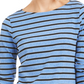 Charter Club Women's Striped Scoop Neck Long Sleeve Knit Top Blue Size XX-Large