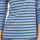 Charter Club Women's Striped Scoop Neck Long Sleeve Knit Top Blue Size XX-Large