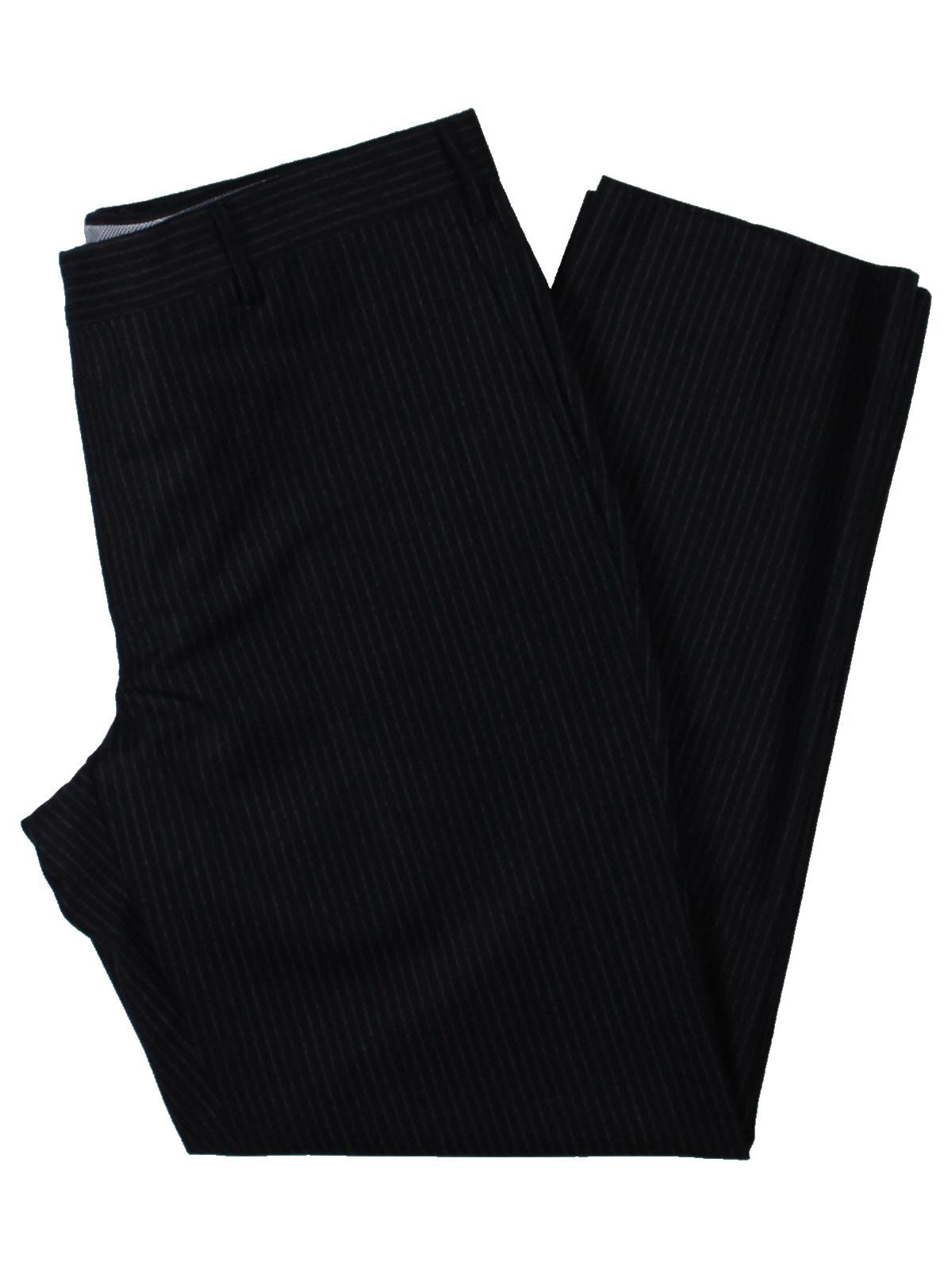 Zanella Men's Bevino Pinstripe Modern Fit Dress Pants Blue Size 30X30