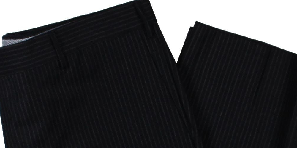 Zanella Men's Bevino Pinstripe Modern Fit Dress Pants Blue Size 30X30