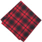 Bar III Men's Seabury Cotton Plaid Pocket Square Red Size Regular