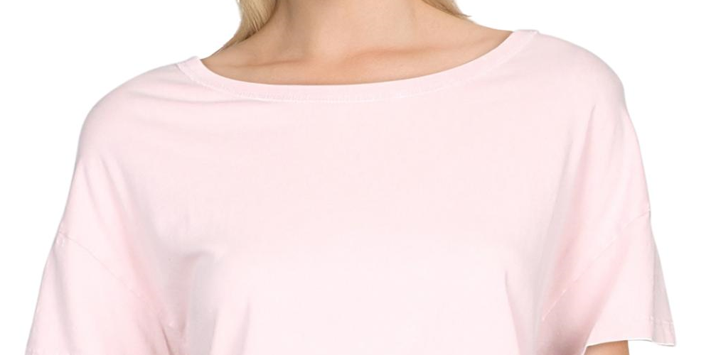 Free People Women's Acadia Cotton Ruffled Crop Top Pink Size Medium