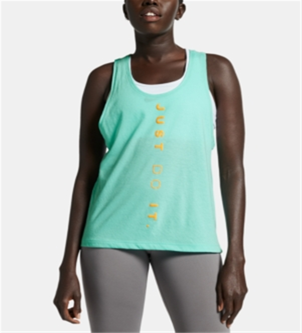 Nike Women's Running Fitness Tank Top Green  Size Medium