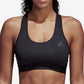 adidas Women's AlphaSkin Racerback Impact Sports Bra Black Size XXL