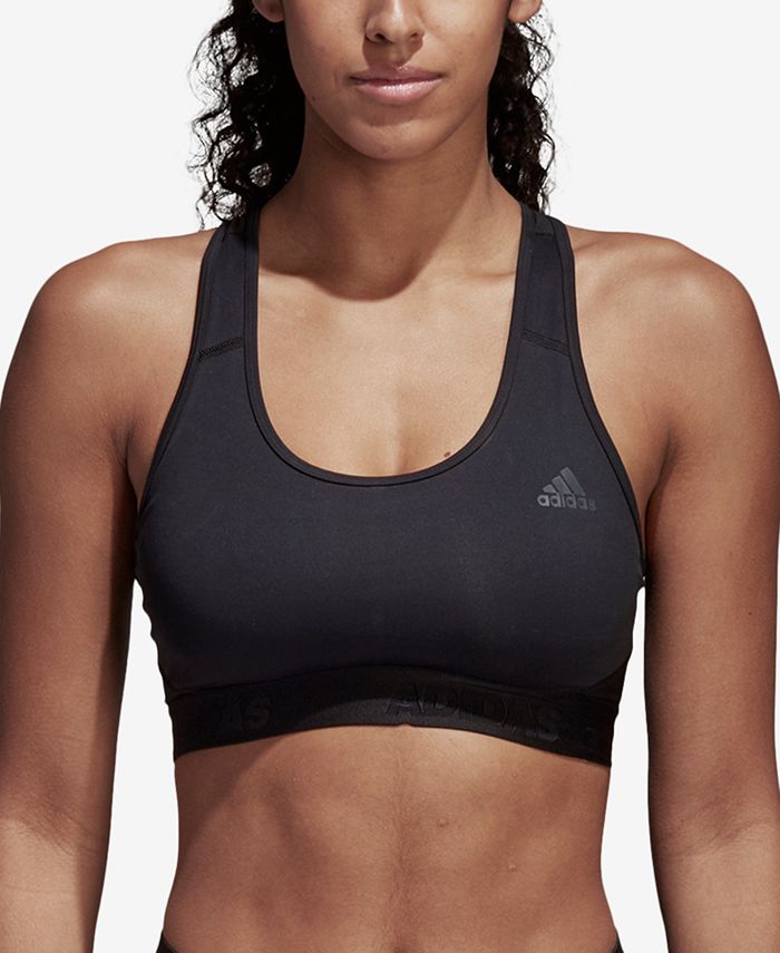 adidas Women's AlphaSkin Racerback Impact Sports Bra Black Size XXL