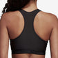 adidas Women's AlphaSkin Racerback Impact Sports Bra Black Size XXL