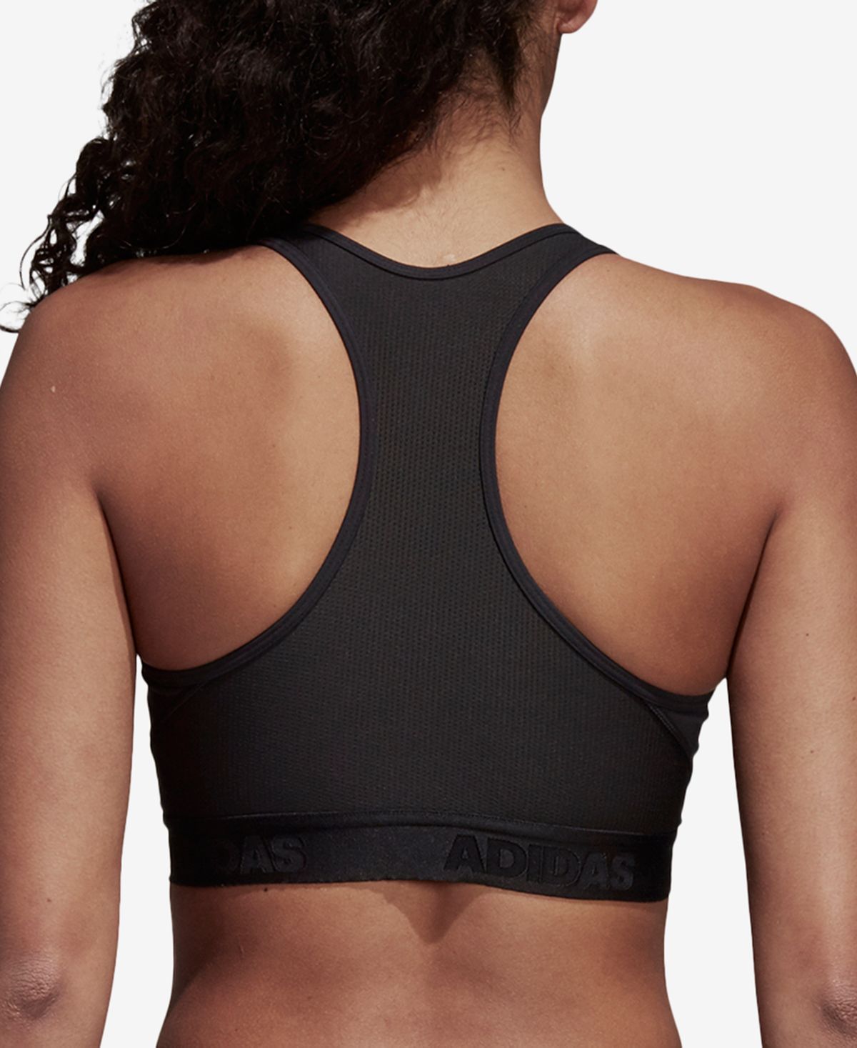 adidas Women's AlphaSkin Racerback Impact Sports Bra Black Size XXL