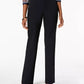 Charter Club Women's Solid Trousers Black Size 10 Petite
